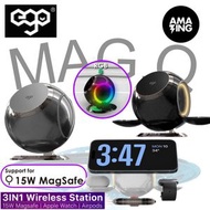 ego - EGO Mag.Q @ 3in1 15W Magsafe BALL 充電座-星空黑