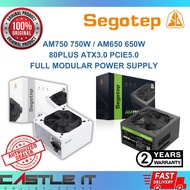 Segotep AM750 AM650 650W 750W Power Supply ATX3.0 PCIE5.0 80PLUS Power Supply BLACK WHITE