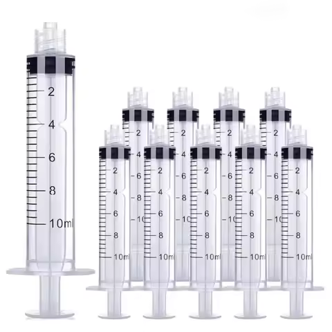 Luer Lock 10ml Plastic Syringe Without Needle Steriled Individually Packed Glue Dispensing Syringe M