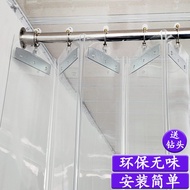 QM🔔Penyaman Udara Tirai Pintu Penghalang Angin Kedai Komersial Tanpa Buat Lubang Rumah Tangga Gelongsor Lipat Plastik Lu