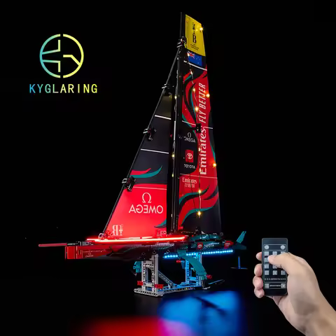 Kyglaring LED Light Kit For Emirates Team New Zealand AC75 Yacht 42174 Led Lighting Set DIY Toys (No