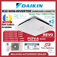 DAIKIN REVO Premium Surround Cassette (FCFV-A)  WIFI 2HP /2.5HP /3HP /4HP /4.5HP Non-Inverter Air Conditioner  Aircond