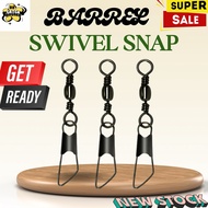 Fishing Swivel Barrel Swivel with Enhanced snap kekili pancing lure Connector snap swivel