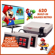 𝗕𝗨𝗜𝗟𝗧-𝗜𝗡 620 Games Retro Classic Mini TV Game Console Handheld Gaming Player AV Output Video Game Co