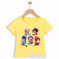 newly children's clothes tshirt Cool Beyblade Burst Evolution anime print boys t-shirts cartoon boys clothes summer yellow Hip hop tops