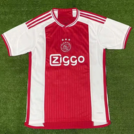 23-24 Ajax บ้านเสื้อฟุตบอลแขนสั้นเสื้อกีฬาฟุตบอล Kaus Sepak Bola เสื้อกีฬาฟุตบอล