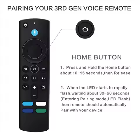 Replacement Voice Remote Control for Fire TV Stick 4K Max 3rd Gen Stick Lite Cube Smart TV Controlle