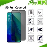Oppo A92 Oppo A91 5D Full Covered Full Glass Privacy Tempered Glass