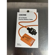 onlylove ZGCINE DMW-BLK22 Dummy Battery with D-Tap Connector Power Cable 60cm Long to Replacement fo