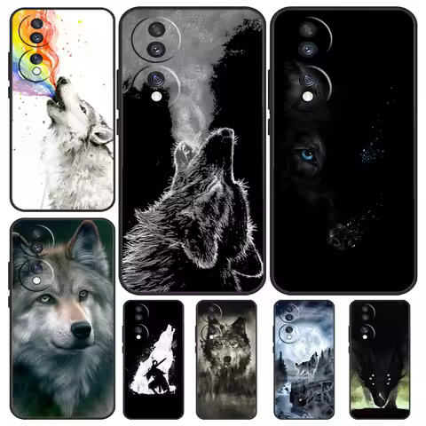 Wolf Case For Honor Magic 5 Lite Pro 50 70 90 8X 9X X6 X7 X8 X9 Honor X6a X7a X8a X9a X9b Cover