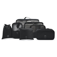 Aholic Travel Storage 7-Piece Set-Black