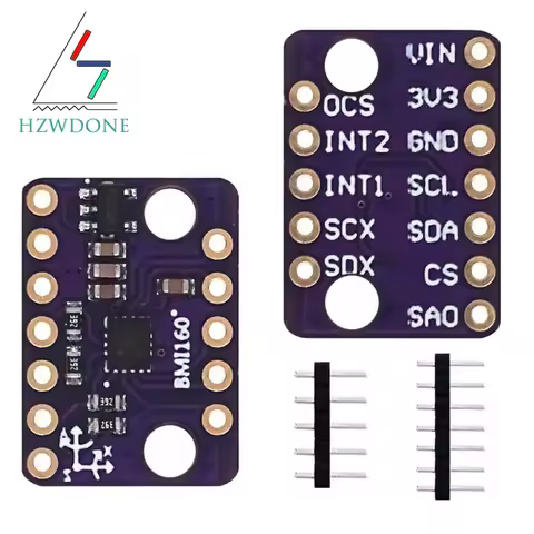 BMI160 GY-BMI160 6DOF 6-axis Rate Gyro Gravity Accelerometer Sensor Module IIC I2C SPI Communication