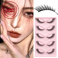 Groinneya Cat Eye Lashes Faux Mink Eyelashes Lashes Natural Wispy Mink Lashes Band Full H0y0