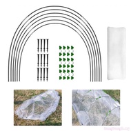 Bang Garden Hoops for Row Cover Greenhouse Frame Garden Hoops Plastic Coated Hoops Rust-Free Grow Tu