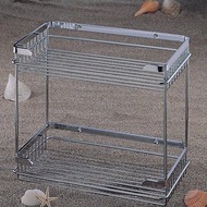 免鑽孔無痕貼片雙層置物架　萬用架　瓶罐架　廚房置物架廚房收納