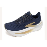 Brooks Glycerin Max 2 wear-resistant anti-slip Cushioned Marathon sports Shoes Navy gold 1104791D485