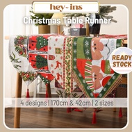 42cm/170cm Christmas Table Runner Xmas Placemat Table Decorations Shelves Deco Dining Table Decor Ta