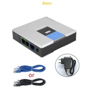 Amon UNLOCKED for LINKSYS PAP2T-NA PAP2-NA VOIP Phone Voice Adapter with 2 FXS Ports
