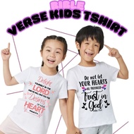 BIBLE VERSE INSPIRATIONAL TSHIRT/KIDS TSHIRT/FIT TO 1-12 YEARS OLD
