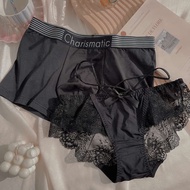 spender spender woman 內褲女 Night Sky Loli Sexy Lace-Up Transparent Gauze Lace Mid-Low Waist One Men O