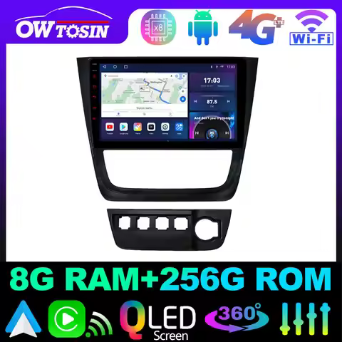 Owtosin QLED 1280*720P 8Core 8+128G Android GPS Car radio For Volkswagen Gol Saveiro Voyage 2008-201