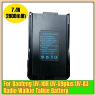7.4V 2800mAh Walkie Talkie Battery for Baofeng UV-10R UV-S9plus UV-B3 Radio
