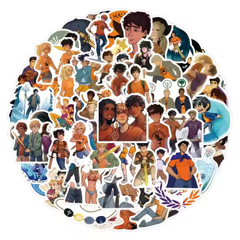 60Pcs Anime Percy Jackson Graffiti Stickers Phone Case Computer Guitar Skateboard Suitcase DIY Decor