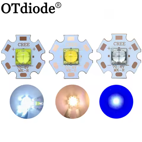 1-10PCS ETI 7070 6V 4Chips 15W LED Emitter Diode can replace MKR MCE XHP50 XHP70 Cool White LED ligh