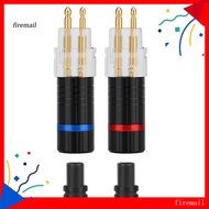 [FM] 2Pcs Earphone Cable Pin Plug Connector for Sennheiser HD650 HD600 HD580 HD25