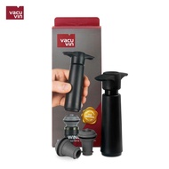 Vacu Vin Dutch Wine Saver Pump with 2 Vacuum Bottle Stoppers, Black