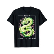 Japanese Dragon Tokyo Japan 80'S Asian Mythical Anime Tattoo T-Shirt