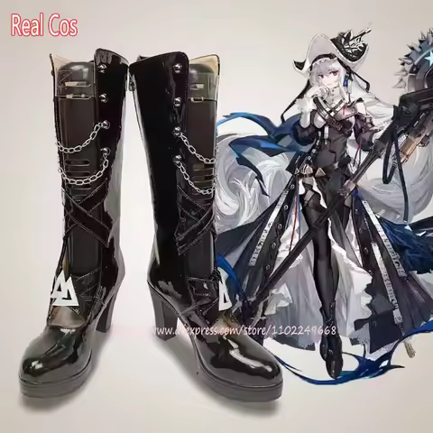 RealCos Arknights Specter the Unchained Irene Lumen Windflit Cosplay Shoes Boots Halloween Cosplay C