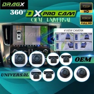 DXPRO OEM ALPHARD/VELLFIRE ANH30,UNIVERSAL 360 BIRDVIEW CAMERA FOR ANDROID PLAYER