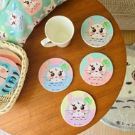 福神龍貓 陶瓷杯墊 吸水防滑杯墊