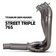 For Triumph Street Triple 765 RS RS765RS 765R 765R 2017-2025 Motorcycle Exhausts Titanium alloy Head