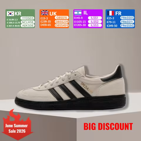 adidas Originals HANDBALLSPEZIAL Comfortable and versatile Non-slip and durable Low-top sneakers for