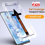 2pcs Full Glue Cover Tempered Glass For Huawei P60 Art P50 Pro P40 Pro+ P30 Pro Mate 60 40 Pro+ 30 5
