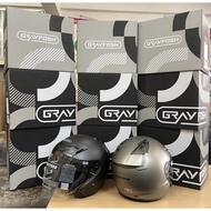 100% Ori GRAYFOSH SHOEI HELMET JF3 model baru plain colour kaler xdot L XL