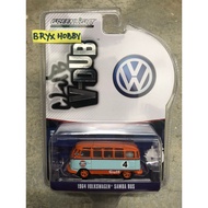 Greenlight Club Vee-Dub Series 16 1964 Volkswagen Samba Bus No.4 #36070-B Gulf Oil Racing Light Bue 
