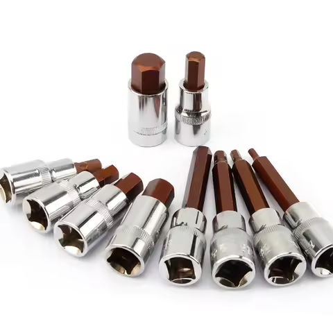 1/2 Hex Bit Socket 1Pcs S2 Hexgon Bits Adapter Allen Key for Torque Spanner Ratchet Socket Wrench H4