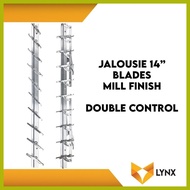❖ ┼ ☋ Jalousie Frame 14 Blades for Louver Window 1 Pair