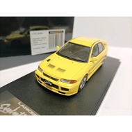 Mark43 1 43 Mitsubishi Lancer 3rd Generation Modified Sports Car Model GSR Evo III CE9A Yellow Custo