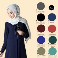 [ODES Microfiber Series | XS-3XL] Jersey Muslimah Round Neck Long Sleeve Quick Dry Active Wear - 7 C
