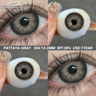 (0.00-6.00)EYESHARE kính cận có độ Ống kính mềm xám PATTAYA Loạt DIA:14.2mm (Vận chuyển nhanh)