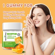 Nature's Key Biotin 10000 mcg Gummies – Hair Skin Nails – Sugar Free Vegan