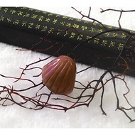 [Disk Crystal] [Money Fortune] Top Salt Source Agate Shell Carving Pendant JX-21 (18x17x7mm Weight 3