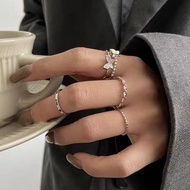 🇲🇾Fast Shipping | 4pcs Butterfly RIng Set Ins Style Fashion Adjustable Size R38