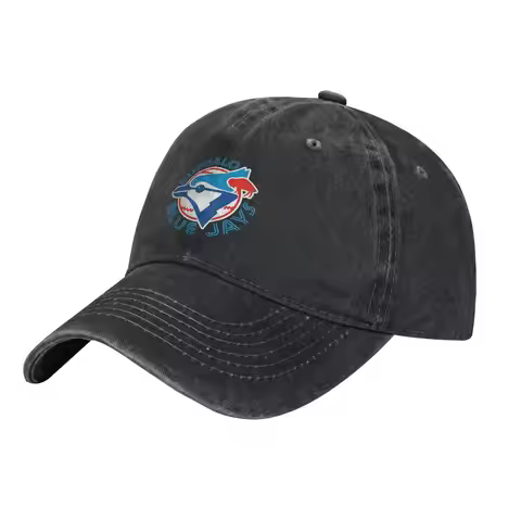 Vintage Buffalo Blue-Jays-Bird Baseball Cap Vintage Denim Sun Cap for Men Women Outdoor All Seasons 