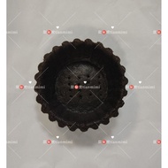Dark Chocolate🍫 Butter Tart Shell Flower 7cm(without any additives) 黑巧克力🍫香脆牛油挞壳花边7cm(无任何添加剂)