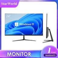 StarWorld จอมอนิเตอร์ LED  Wide screen (จอคอมพิวเตอร์) ขนาด 24 นิ้ว มีช่อง HDMI และ VGA ปรับก้มเงยได้